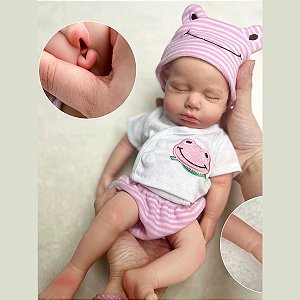 Boneca Reborn Corpinho 100% Silicone Solido Original