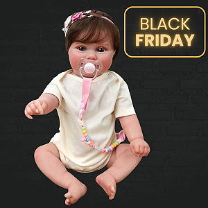 Boneca Linda Reborn 50 Centímetros Corpo Silicone