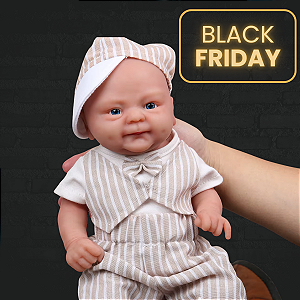 Boneco Reborn Menino Silicone Sólido 36 Centímetros