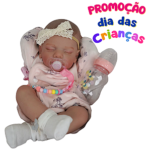 Boneca Reborn Corpo 100% Silicone 48 centimetros