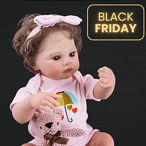 Bebe Reborn Corpo 100% Silicone Cabelo Enraizado Silicone Macio