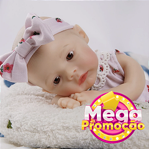 Reborn Silicone Sólido 30cm Lançamento