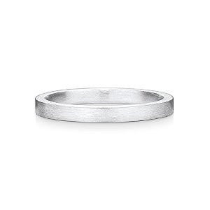 ALIANÇA MINIMAL QUADRADA OURO BRANCO 18K