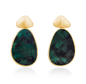 BRINCO 2 EM 1 ESMERALDA NOITE MAXI BANHO DE OURO 18K