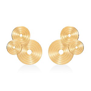 BRINCO RADIAL MAXI BANHO DE OURO 18K