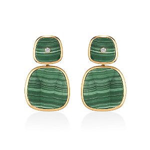 BRINCO TEMPLO MAXI 2 EM 1 EM BANHO DE OURO 18K