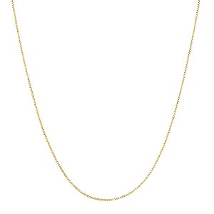 Corrente Veneziana 60cm em banho de ouro 18k