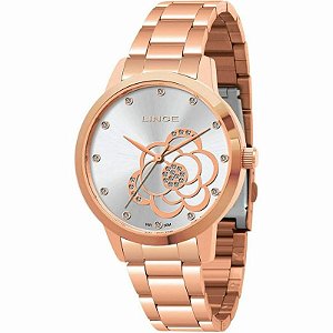 RELÓGIO OURO ROSADO LINCE