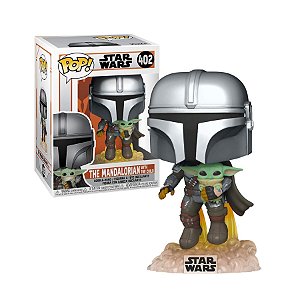 Star Wars The Mandalorian Flying with The Child Pop - Funko