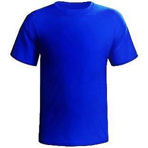 Camiseta Azul Lisa Sem Estampa