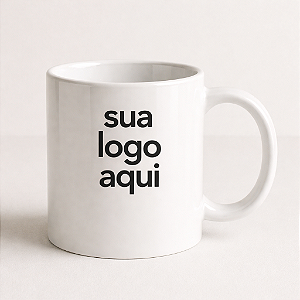 Caneca Cilíndrica Branca Personalizada c/ 5 Cores