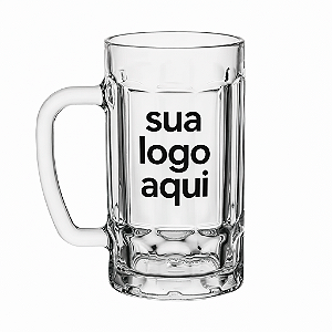 Caneco Vidro Chopp Personalizada c/ 1 Cor