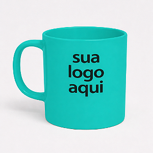 Caneca Reta Verde Personalizada c/ 3 Cores