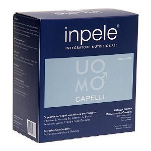 ADA TINA® - INPELE UOMO CAPELLI - 60 CAPS - NUTRIÇÃO DOS CABELOS MASCULINOS