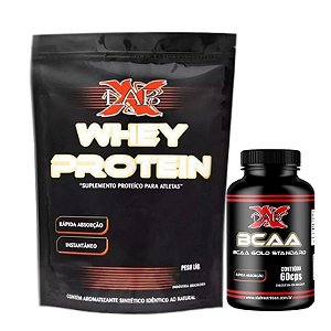 Whey Protein - 2kg + BCAA 60 Caps - XLAB