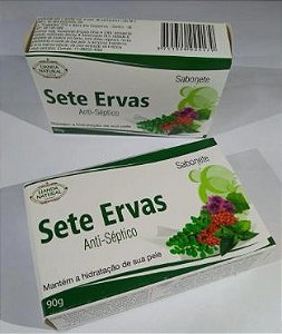 SABONETE NATURAL SETE ERVAS 90G LIANDA NATURAL