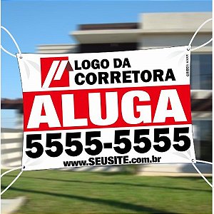 Placas de imobiliária em Lona 30x40 - 50 unidades