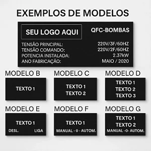 Plaquetas de Identificação em Acrílico