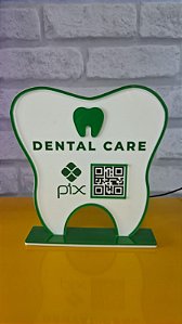 Placa Pix em Acrílico com Gravação UV