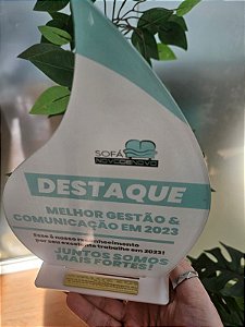 TROFÉU ACRÍLICO PERSONALIZADO