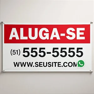 Faixa em Lona - Aluga-se