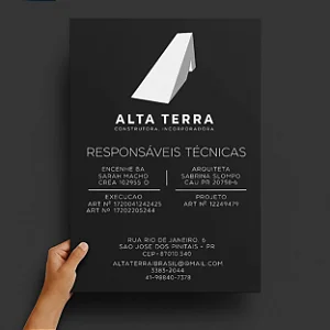 Placa em Aço Galvanizado