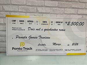 Cheque Gigante Personalizado