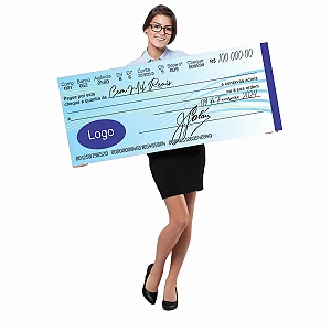 Cheque Premiação 60x30cm