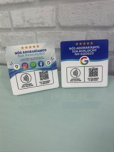 DISPLAY NFC e QR Code Personalizadas