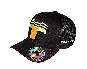 Boné Trucker Truckyeah Black Gold