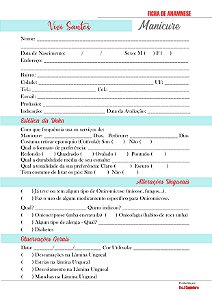 Caderno Ficha de Anamnese - A5