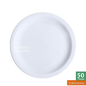 50 Pratos Sobremesa 19cm Iguaçu Porcelana Germer 2a Linha