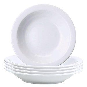 Jogo 8 Pratos Fundos Sopa Iguaçu Porcelana Germer 2a Linha
