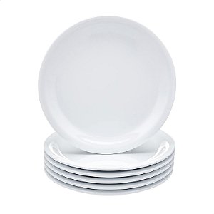 Kit 24 Prato Raso Porcelana Germer Iguaçu Jantar Restaurante