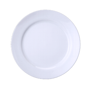 Jogo 24 Pratos Rasos Cilíndrica Porcelana Schmidt