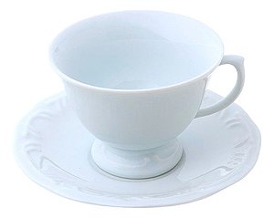 Jogo 6 Xícaras De Chá C/ Pires Pomerode Porcelana Schmidt