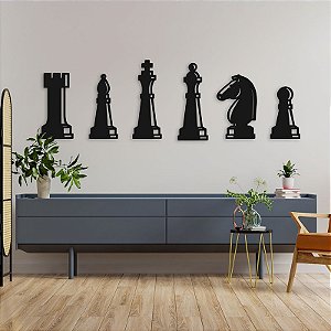 Caixa Com 6 Laços Duplos Xadrez Preto/Branco - Munique Home Decor