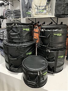 Kit Semi Case Em Couro 10, 12, 14cx, 16 e 22”