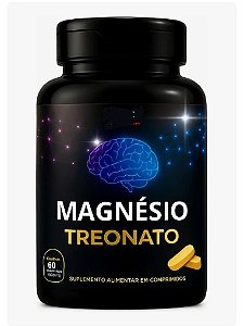 FRASCO DE MAGNÉSIO TREONATO 60 COMPRIMIDOS PARA 1 MÊS , CALCULAR O FRETE>