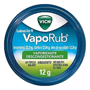 Vick Vaporub Antigripal Alivia Dores Congestao Nasal,Calcular o Frete>