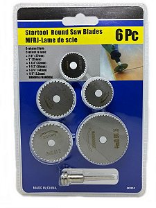 Mini Disco De Serra Circular Micro Retifica Kit 6 Pçs Dremel