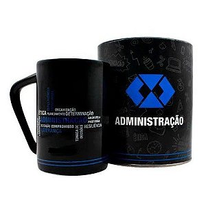 Caneca administração com Lata de Administração serve como porta lápis