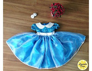 Vestido Azul de Daminha - Infantil