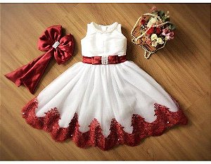 Vestido de Tule Branco - Infantil