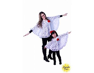 Bata de Renda Branca - Tal Mãe Tal Filha