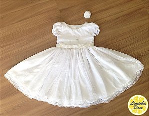 Vestido de Batizado Tradicional - Infantil