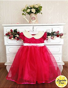 Vestido Social Rosa Pink - Infantil