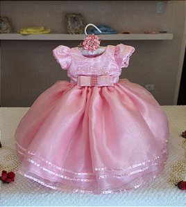 Vestido Rosa para Princesa - Infantil