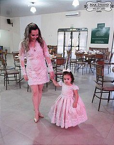 vestido mãe e filha chuva de benção