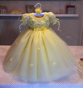 Vestido de Luxo da Bela e a Fera - Infantil